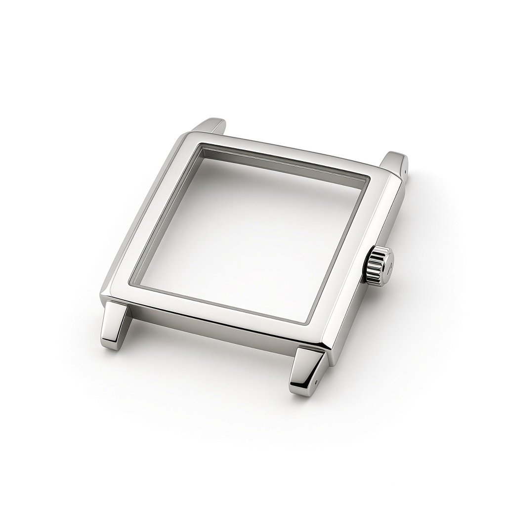 CQ006 Stainless steel cases Integrated-lug square