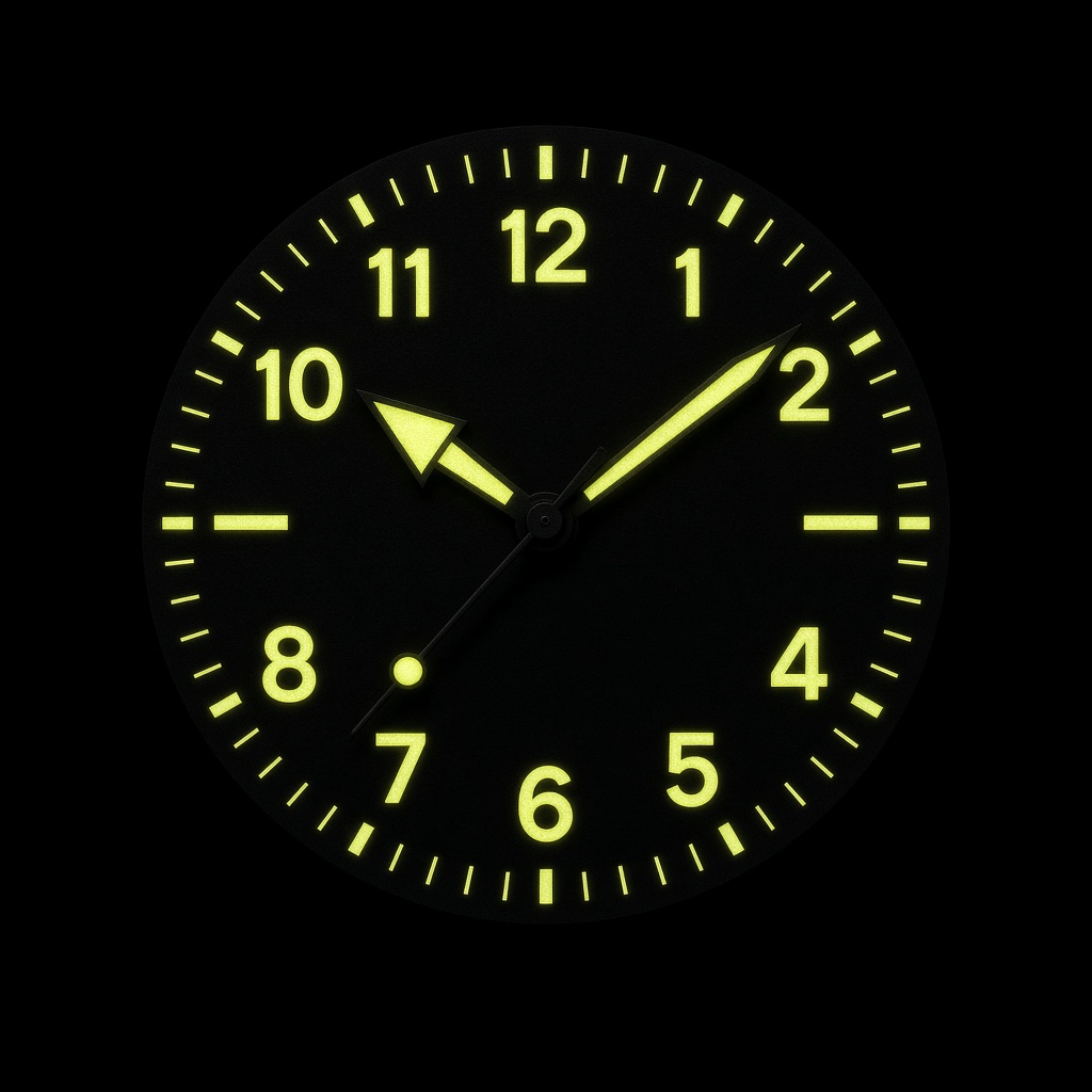 J004 Japanese lume dials Darkroom glow