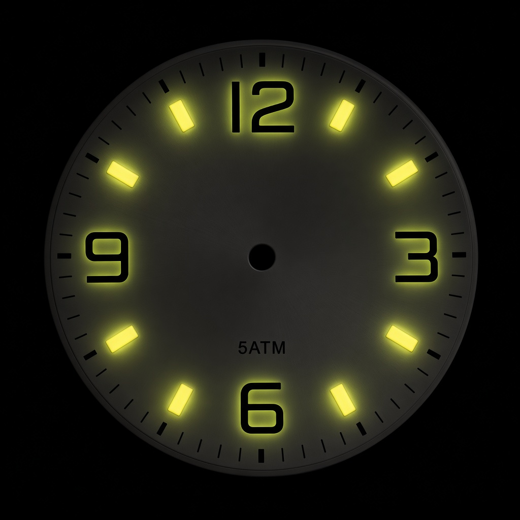 J005 Japanese lume dials Darkroom glow